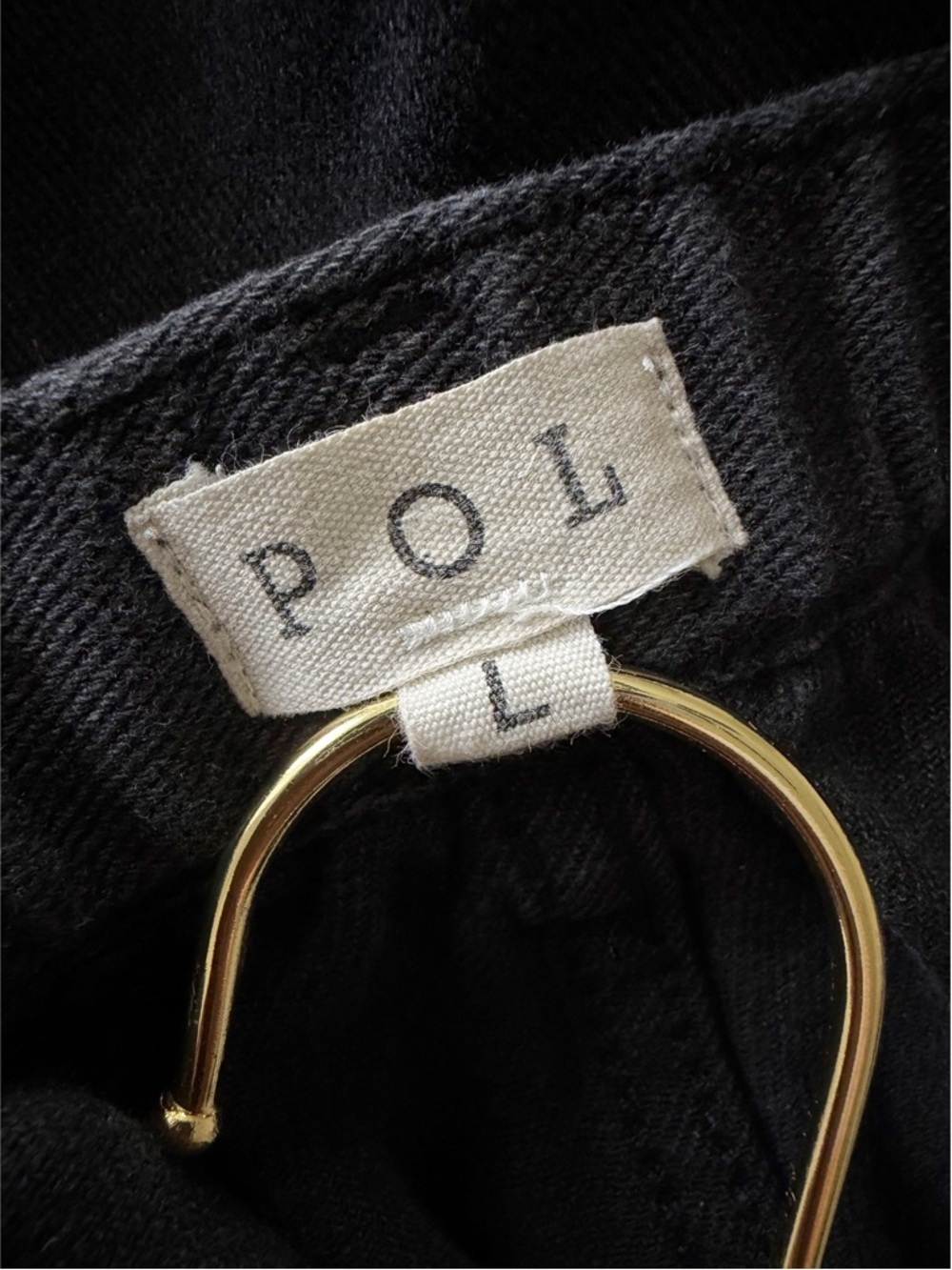 POL Distressed Boho Jogger Pant in Black Size L - Picture 7 of 8